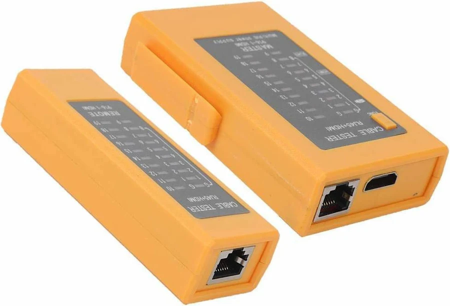 HDMI Cable Tester and RJ45 LAN Cable Tester 2-in-1 Network Cable Continuity Checker