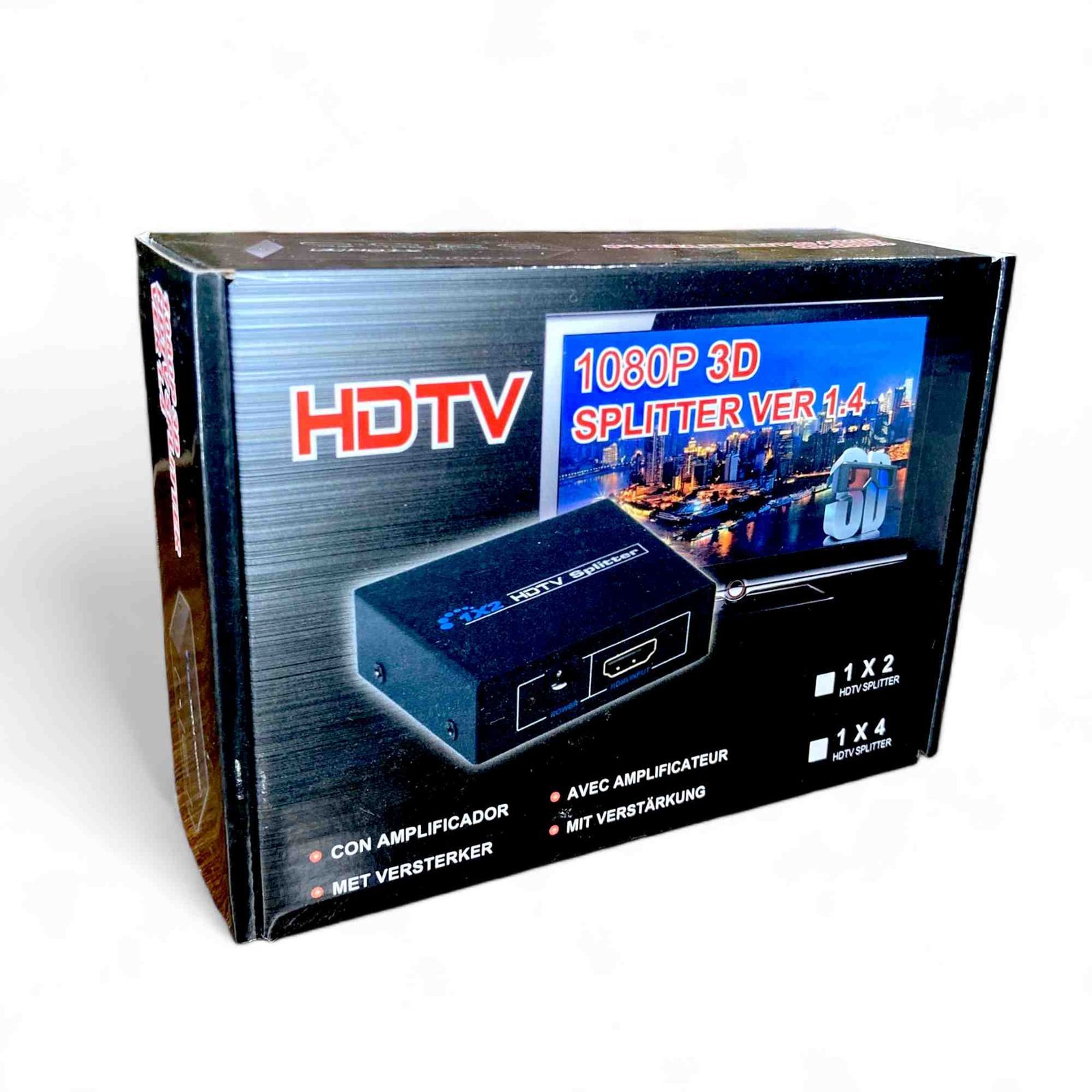 HDMI Splitter 1 Input 2 Output (1×2) | Full HD 1080P HDMI Signal Splitter Adapter for TV, Monitor & Projector