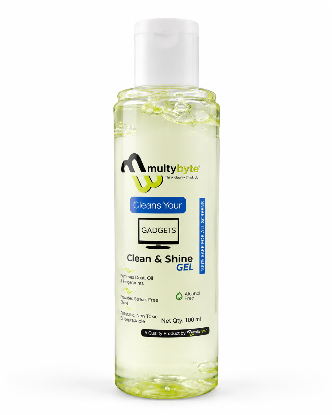 Multybyte LCD Screen Cleaner Gel 100ML | Premium Screen Cleaning Gel for Laptop, LED TV, Mobile, Tablet, Camera & Monitor