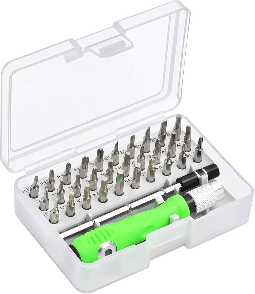 32-in-1 Precision Magnetic Screwdriver Repair Tool Kit with Flexible Extension Shaft & Storage Case